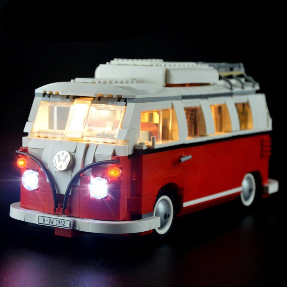 LED Light Kit for 10220 T1 Camper Van Building Blocks Set (NOT Include The Model) Toys for Children Jurassic Bricks