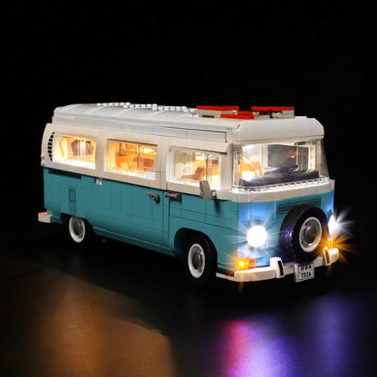 Custom MOC Same as Major Brands! LED Light Kit for 10279 T2 Camper Van Building Blocks Set (NOT Include The Model) toys