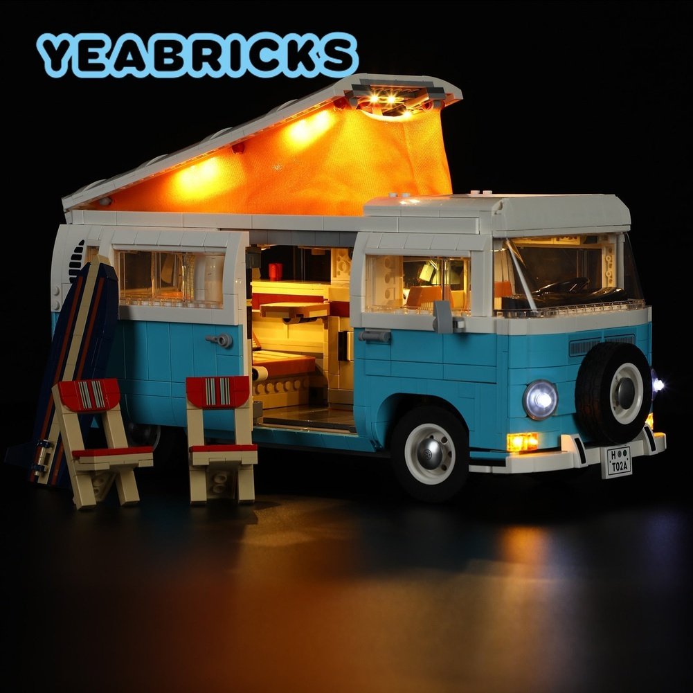 LED Light Kit for 10279 T2 Camper Van Building Blocks Set (NOT Include The Model) Toys for Children Jurassic Bricks