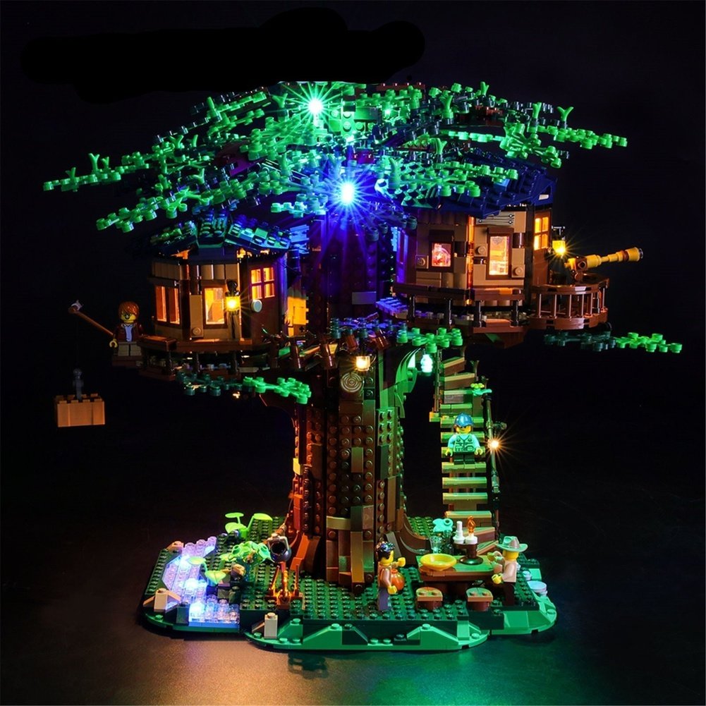 LED Light Kit for 21318 Tree House Building Blocks Set (NOT Include The Model) Toys for Children Jurassic Bricks
