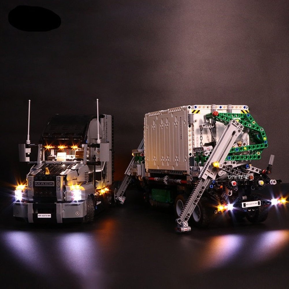 LED Light Kit for 42078 Mack Anthem Compatible With 20076 (NOT Include The Model) Jurassic Bricks