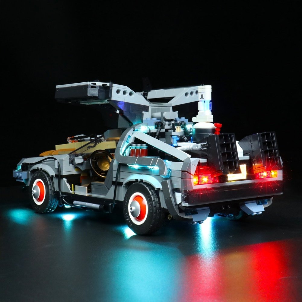 LED Light Set For 10300 Creator Delorean Back to the Future Time Machine Car Model Building Blocks Toy Only Lighting Kit Jurassic Bricks