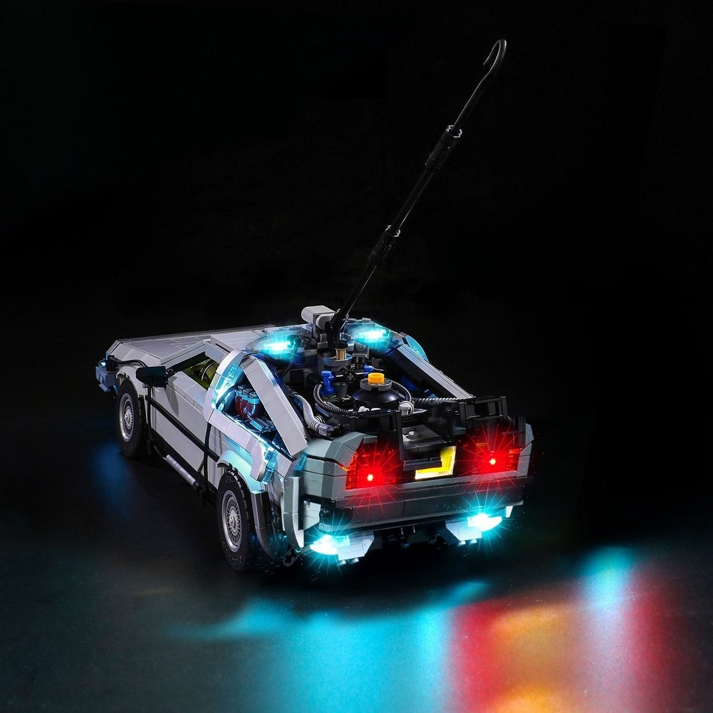 LED Light Set For Creator 10300 Back to the Future Time Machine Racing Car Building Blocks Toy Only Lighting Kit Not Model Jurassic Bricks