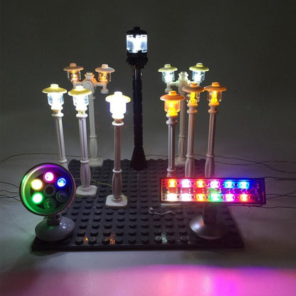 LED Light /spotlight / Traffic Light Set DIY Toys For  And City Series Bricks/block Model Jurassic Bricks