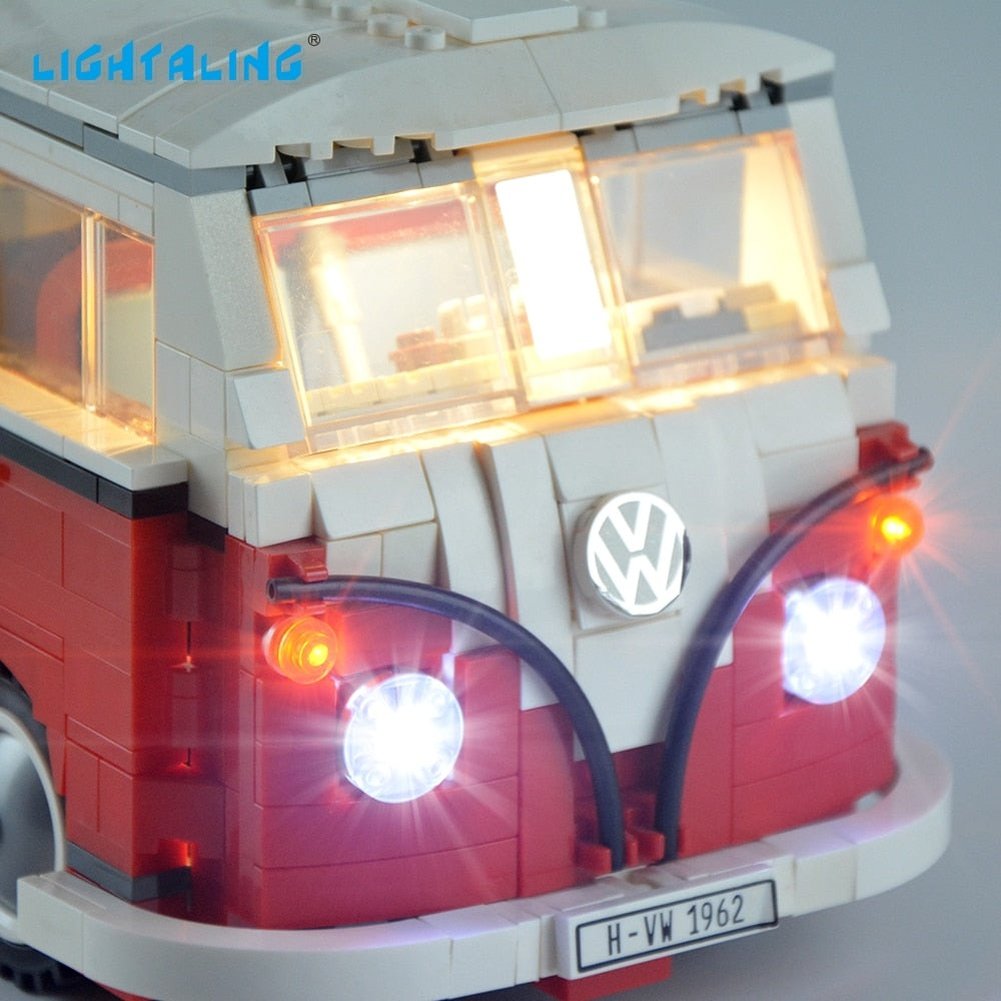 LED  Lighting Light Kit For 10220 T1 Camper Van Jurassic Bricks