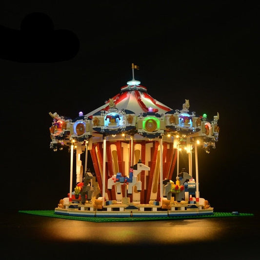 LED Lighting Set DIY Toys For 10196 City Street Grand Carousel Model in stock (Not Included Building Blocks) Jurassic Bricks