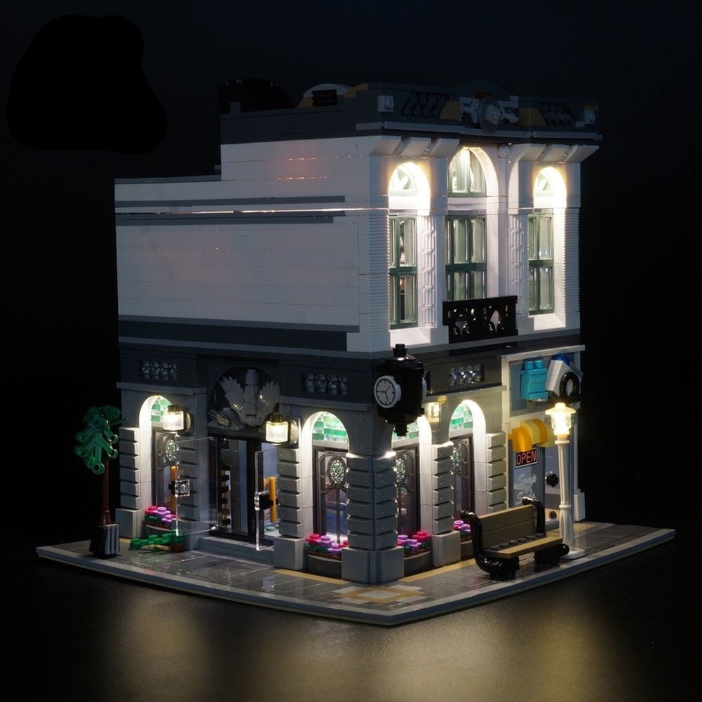 LED Lighting Set DIY Toys For 10251 And 15001 City Creator Brick Bank Model (Not Included Building Blocks) Jurassic Bricks