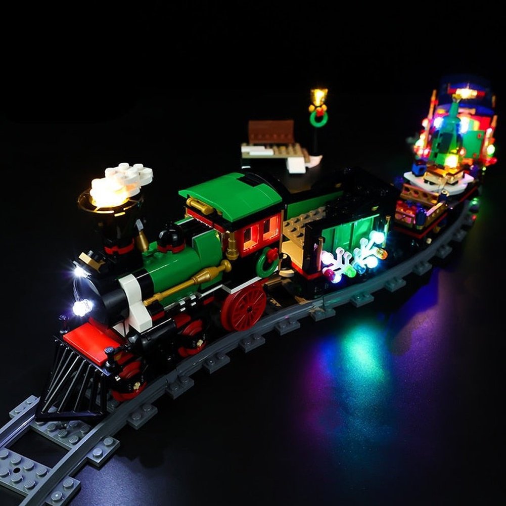 LED Lighting Set DIY Toys For 10254 Winter Holiday Train Chunyun Railway Station (Not Included Building Blocks) Jurassic Bricks