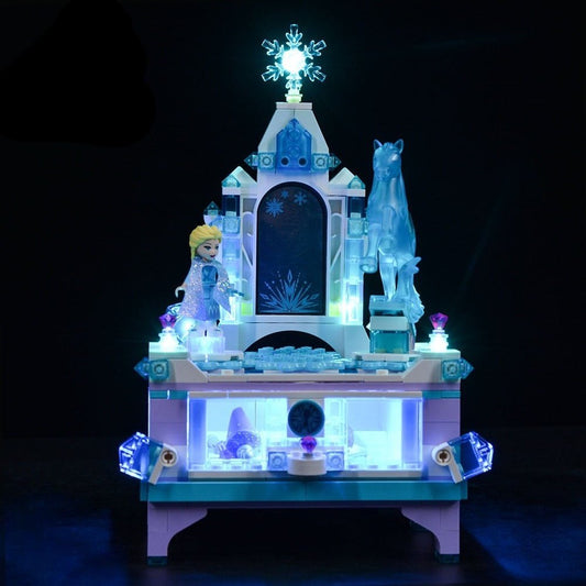 LED Lighting Set DIY Toys For 41168 Elsa&#39;s Jewelry Box Creation Building Block (Not Included Building Blocks) Jurassic Bricks