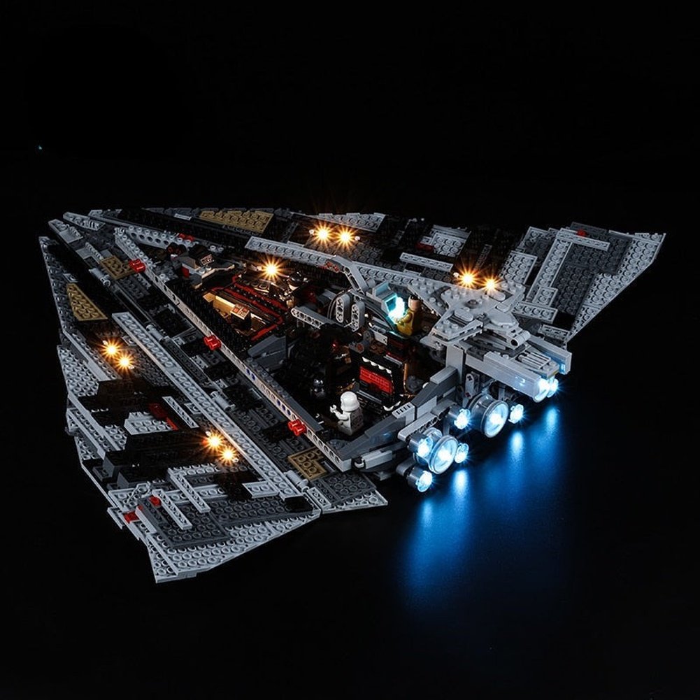 LED Lighting Set DIY Toys For 75190 The First Order Model Destroye Blocks Building Jurassic Bricks