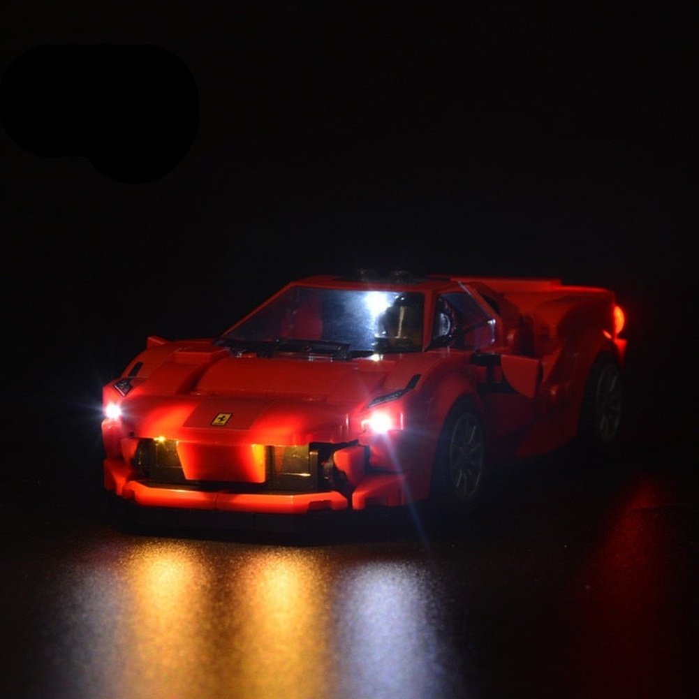 LED Lighting Set DIY Toys For 76895 Speed Champions F8 Tributo (Not Included Building Blocks) Jurassic Bricks