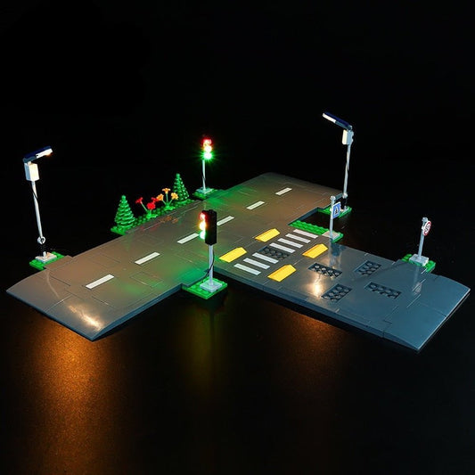 LED Lighting Set DIY Toys For City 60304 Road Plates (Not Included Building Blocks) Jurassic Bricks