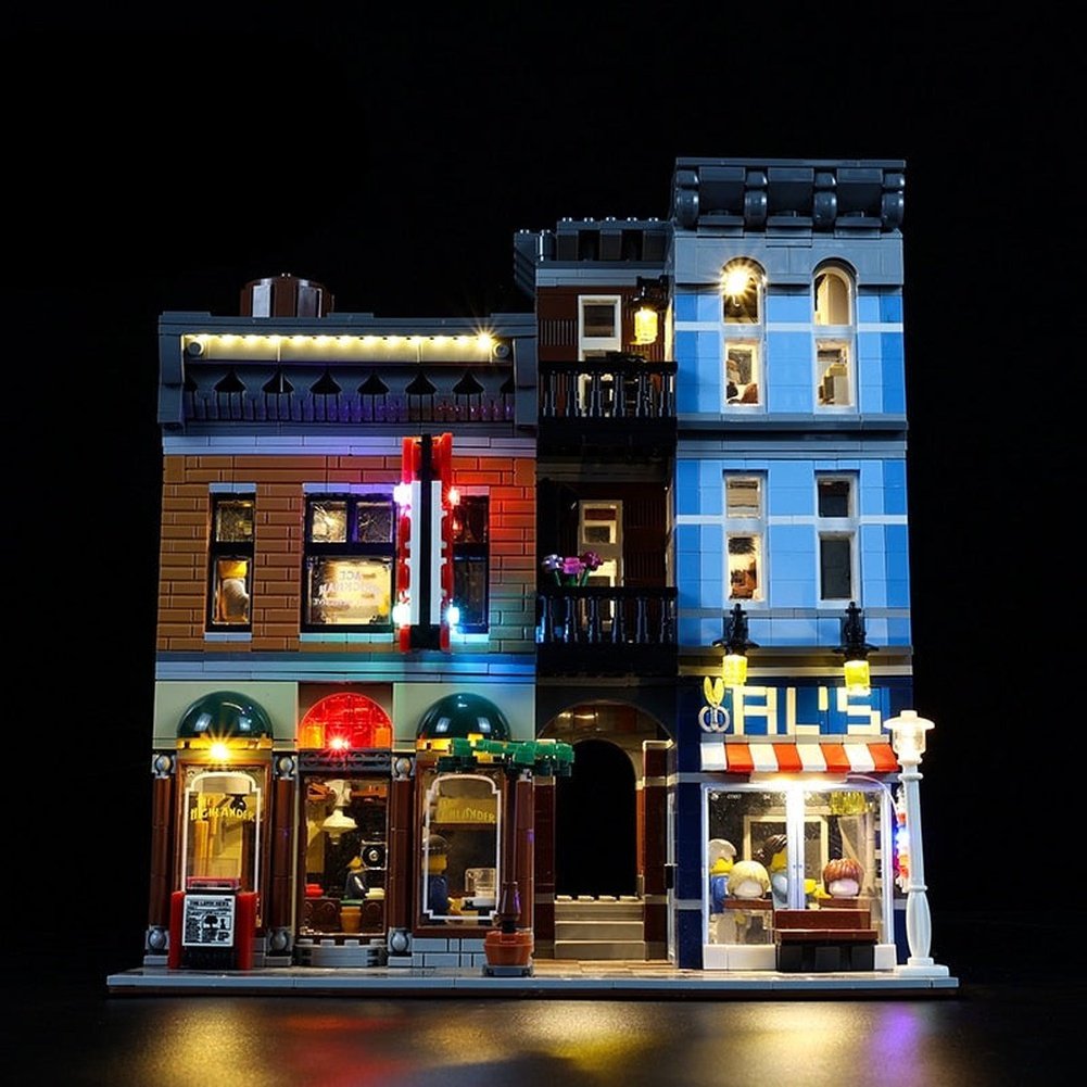 LED Lighting Set DIY Toys For Creator 10246 Detective&#39;s Office Blocks Building Jurassic Bricks