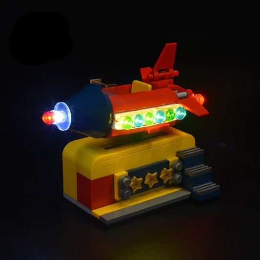 LED Lighting Set DIY Toys For Ideas 40335 Space Rocket Ride (The Model Not Included) Jurassic Bricks