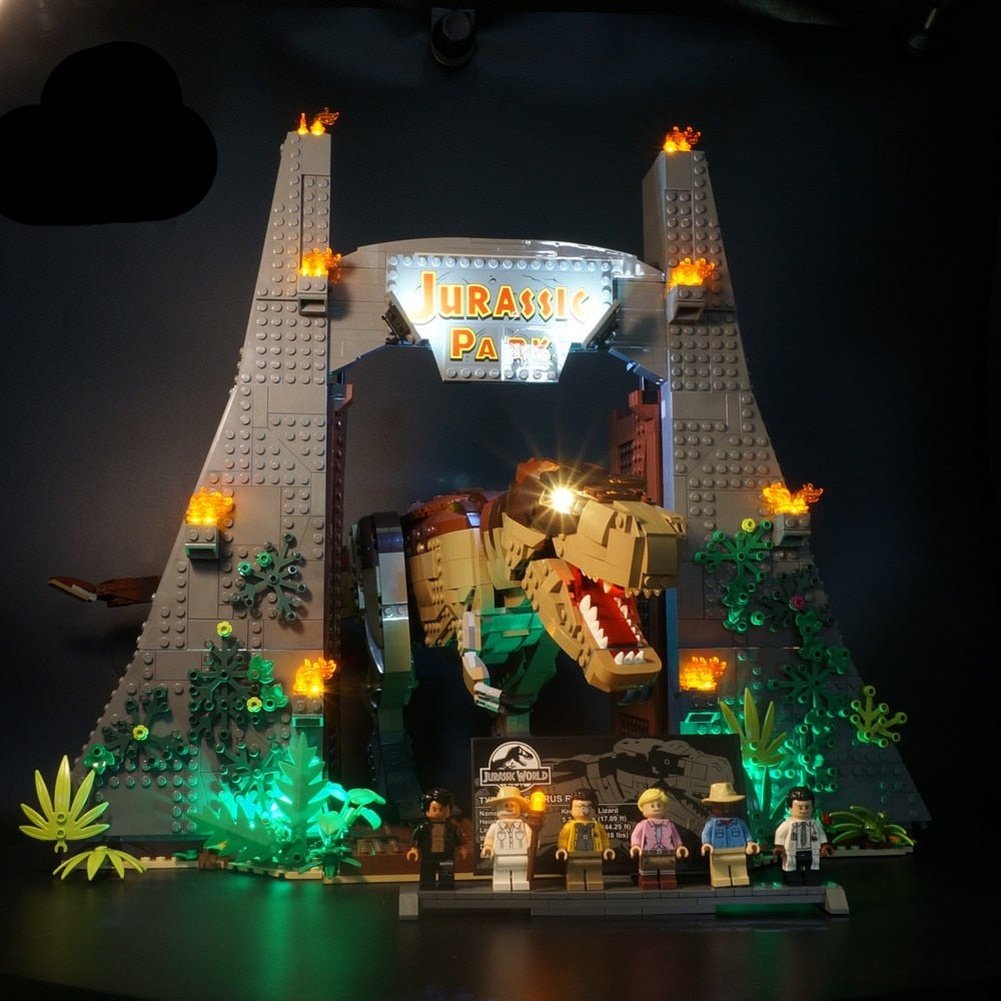 LED Lighting Set DIY Toys For Jurassic Park Toy  Lighting Set Compatile With 75936 (Not Included Building Blocks) Jurassic Bricks
