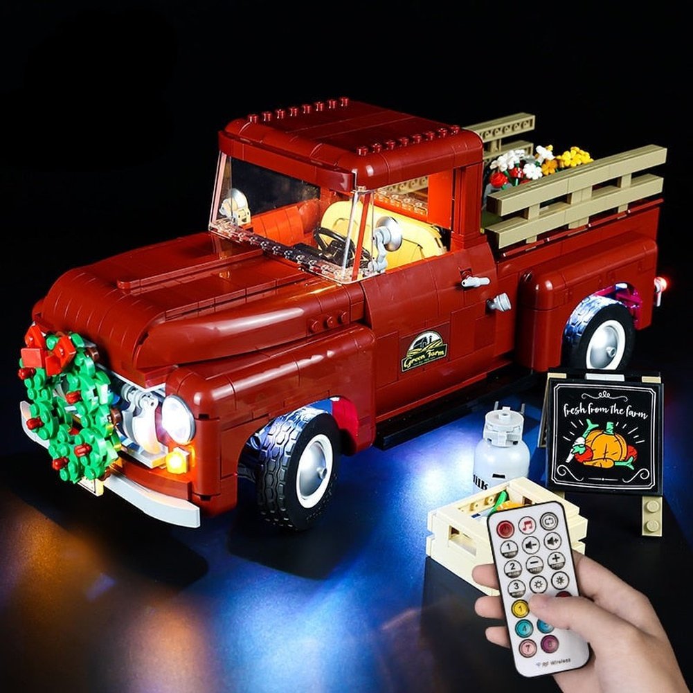 LED Lighting Set DIY Toys For (RC Version) Creator 10290 Pickup Truck (Not Included Building Blocks) Jurassic Bricks
