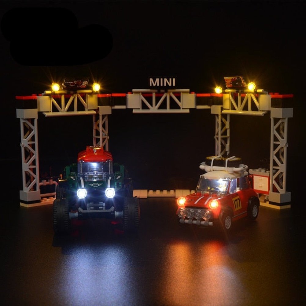 LED Lighting Set DIY Toys For Speed Champions 75894 Cooper Works Buggy (Not Included Building Blocks) Jurassic Bricks