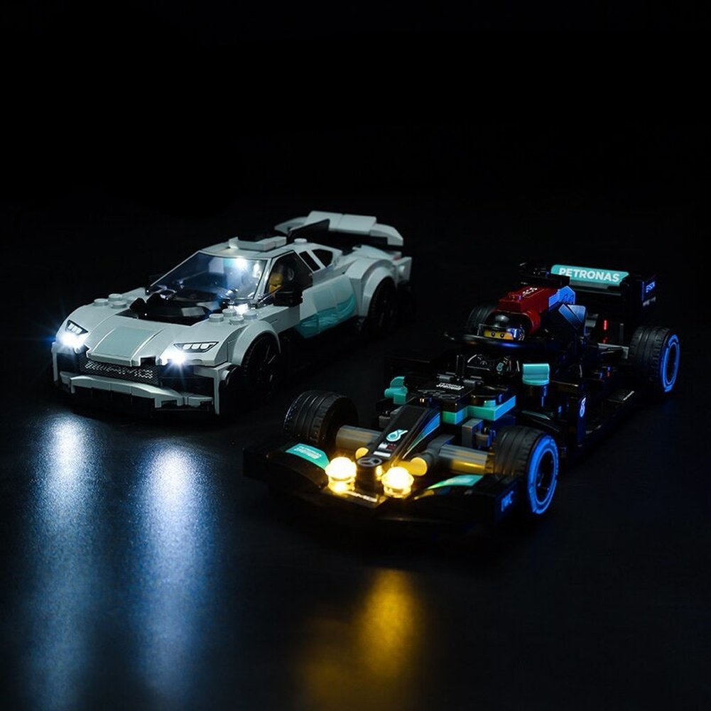 LED Lighting Set DIY Toys For Speed Champions 76909 Mercedes-AMG F1 W12 E Performance &amp; Project One Not Included Block Jurassic Bricks