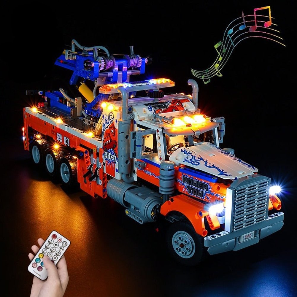 LED Lighting Set DIY Toys For Technic 42128 Heavy-Duty Tow Truck (Not Included Building Blocks) Jurassic Bricks