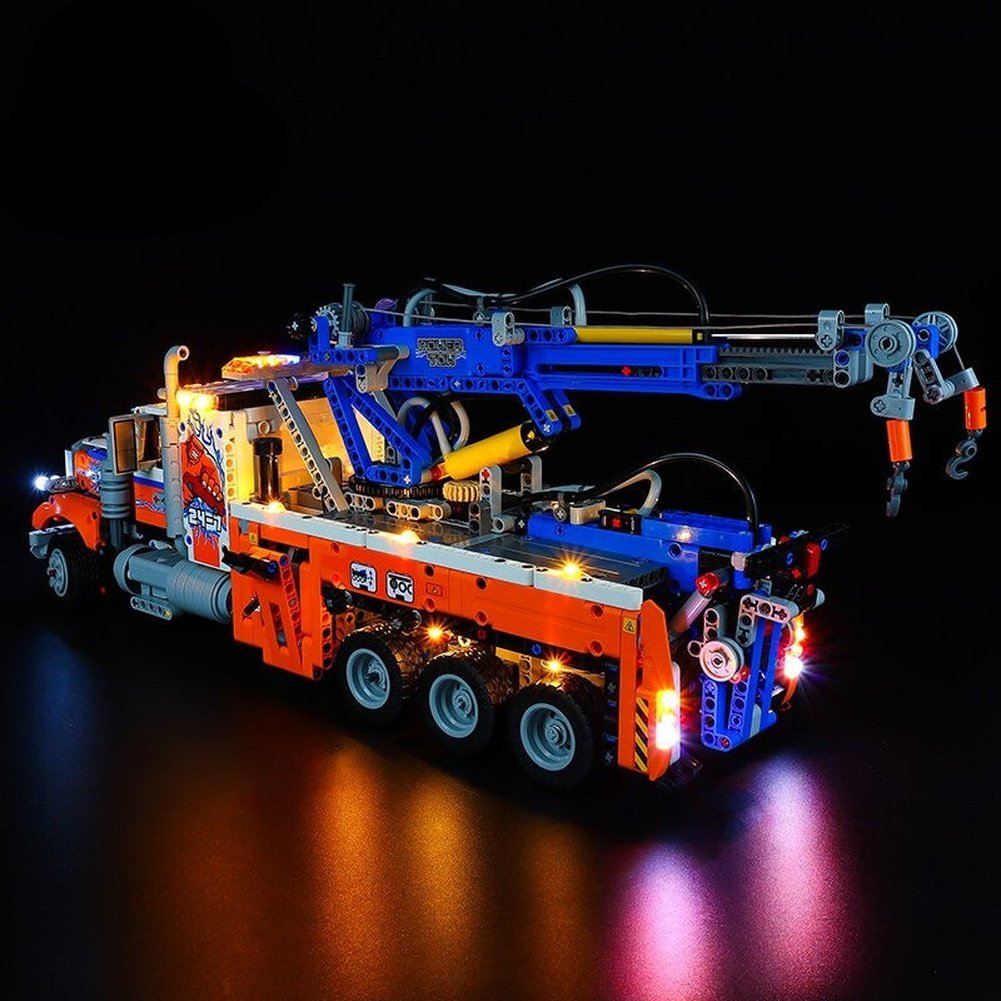 LED Lighting Set DIY Toys For Technic 42128 Heavy-Duty Tow Truck (Not Included Building Blocks) Jurassic Bricks