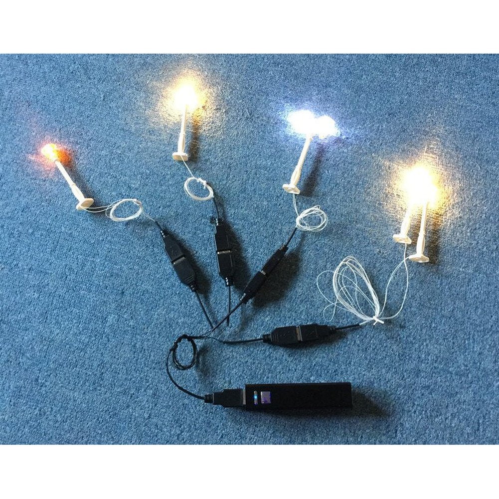 LED Lighting Set DIY Toys For USB Adapter Cable 1 Male To 8/4 Femal Outlets For Light Up The Jurassic Bricks