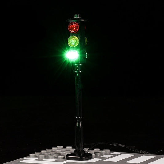 LED Lighting Set DIY Toys Street Traffic Signal Light For City Series Bricks/block Set Model Jurassic Bricks