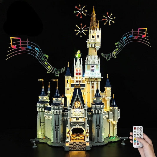 LED Lighting Set DIY Toys for 71040 Cinderella Princess Castle Blocks Building Jurassic Bricks