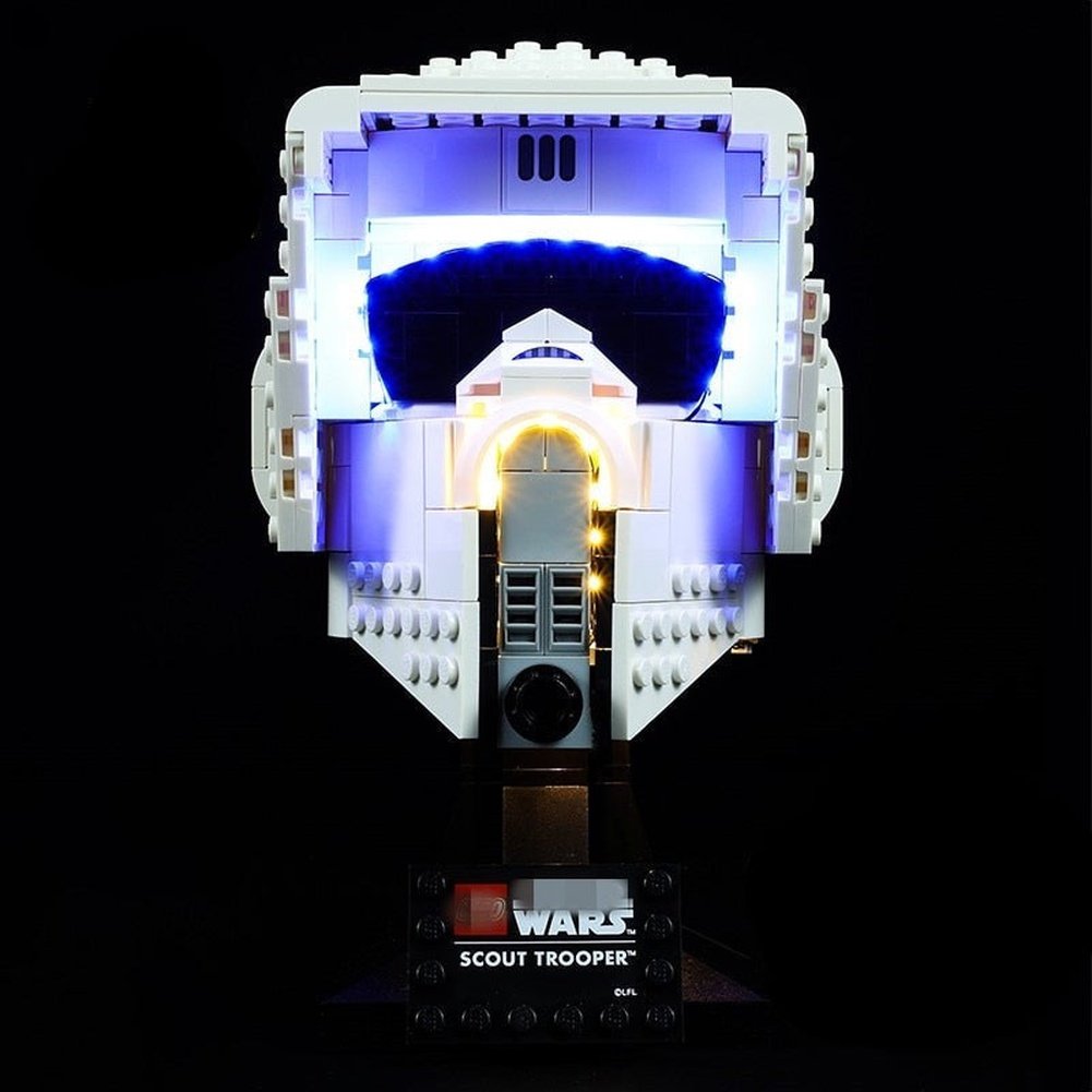 LED Lighting Set DIY Toys for 75305 Star Scout Trooper Helmet Collectible Building Wars Jurassic Bricks