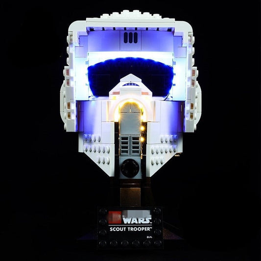 LED Lighting Set DIY Toys for 75305 Star Scout Trooper Helmet Collectible Building Wars Jurassic Bricks