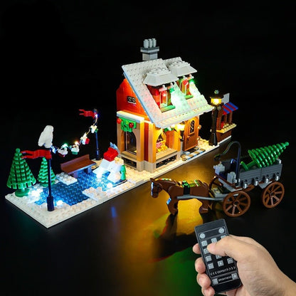 LED Lighting Set DIY Toys for Christmas Set 10216 Winter Village Bakery Blocks Building (Only Light Kit Included) Jurassic Bricks