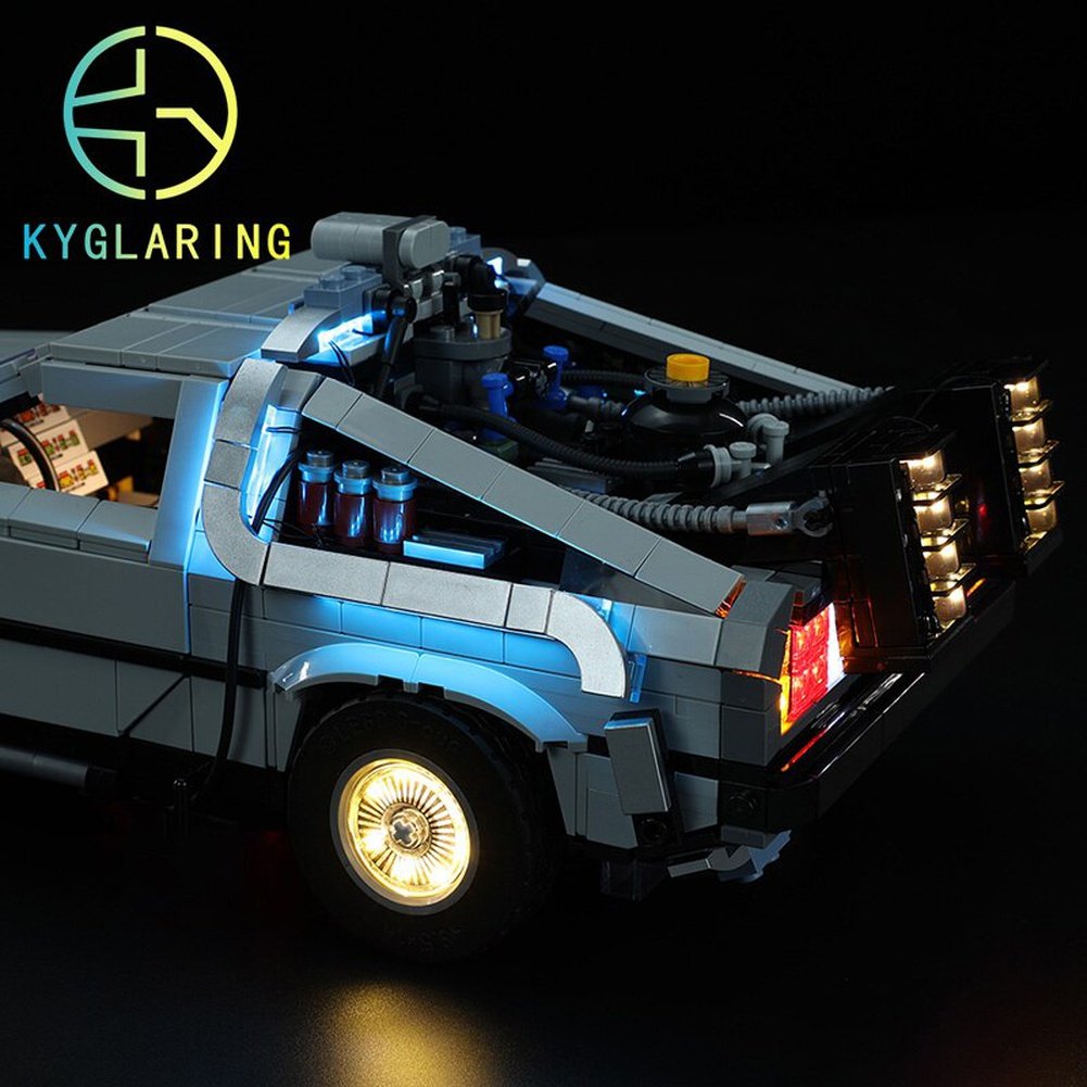 LED Lighting Set DIY Toys for Creator Delorean 10300 Back to the Future Time Machine(Only Light Included) Jurassic Bricks