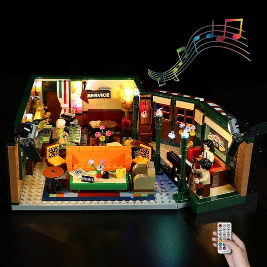 LED Lighting Set DIY Toys for Ideas 21319 Series Central Perk Blocks Building Jurassic Bricks