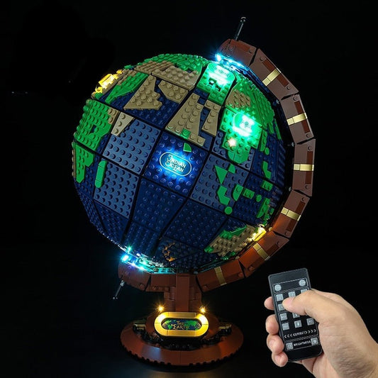 LED Lighting Set DIY Toys for Ideas 21332 Rotating The Globe Collectible Toys Lamp Kit(Only Light Kit Included) Jurassic Bricks