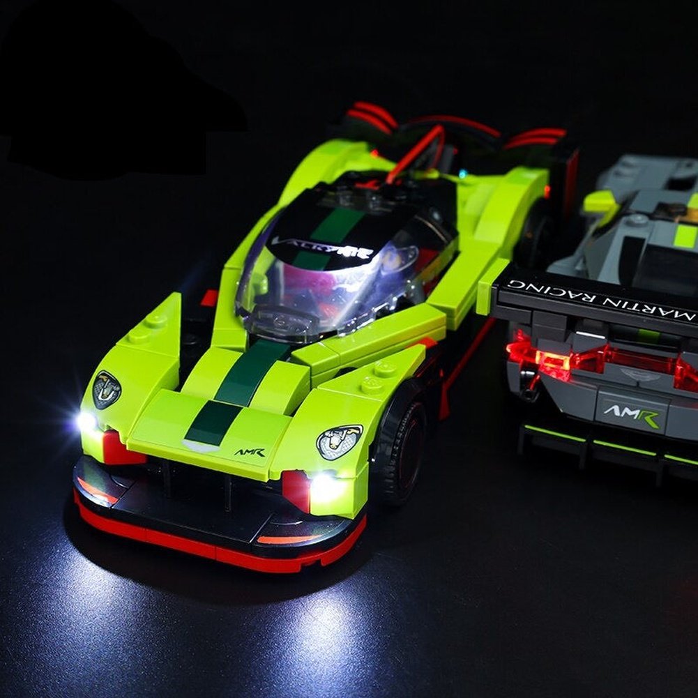 LED Lighting Set DIY Toys for Speed Champions 76910 Aston Martin Valkyrie AMR Pro and Vantage GT3 Only Light Included Jurassic Bricks