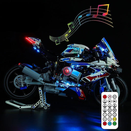 LED Lighting Set DIY Toys for Technical 42130 M 1000 RR Brand Motorcycle Blocks Building Only Light Kit Included Jurassic Bricks