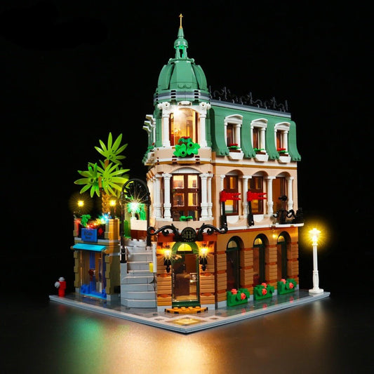 LED Lighting Set For 10297 Boutique Hotel Bricks Light Kit (NOT Include the Model)  DIY Light Toys Jurassic Bricks