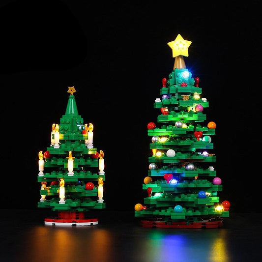 LED Merry Christmas Decoration LED Kit For 40573 Christmas Tree Lighting Set DIY Toys  (Not Included Building Blocks) Jurassic Bricks