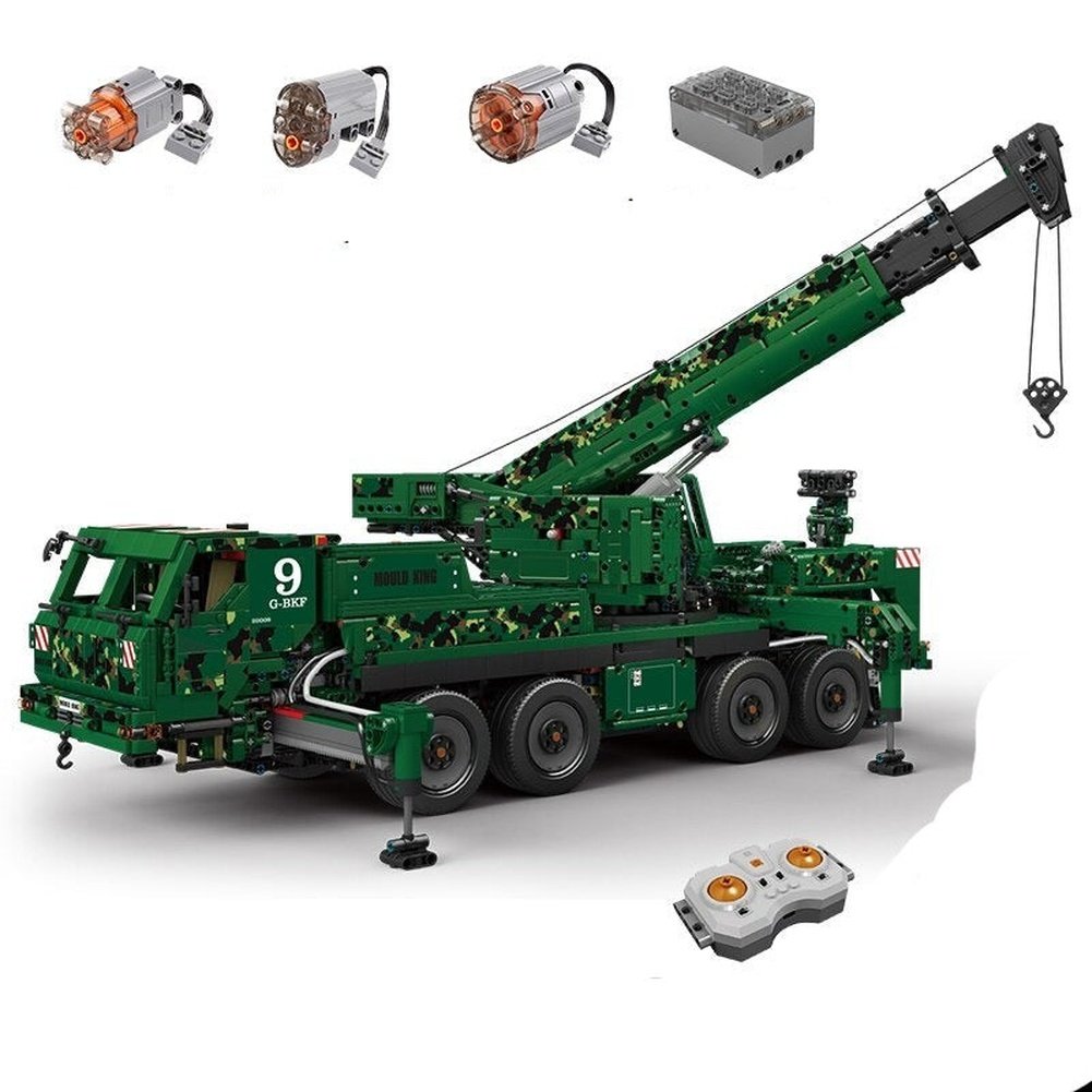 MOULD KING 13107 Technical Crane Truck Building Blocks for Adults APP  Remote Control Car Bricks Engineering Toys Christmas Gifts