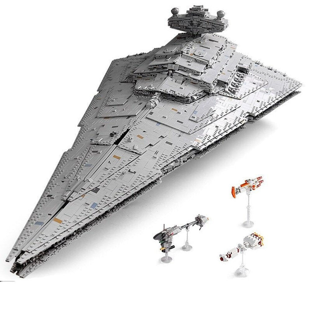 MK Starship Construction Kits Imperial Star Destroyer UCS Fighters Building Blocks Star Destroyer Ship Bricks Toy Gifts Jurassic Bricks