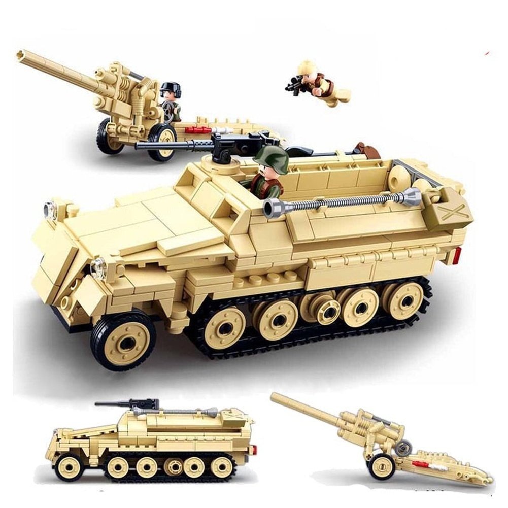 MK WW2 Military Humvee H1 Army Friends Car Building Bricks Classic Moc Blocks Action Figures Toys Boys Gift Jurassic Bricks