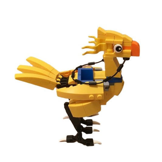 MOC Animal Model Final Bird Chocobo Building Blocks Set Idea Assemble Cloud Strife And Sephiroth Toys For Children Birthday Gift Jurassic Bricks