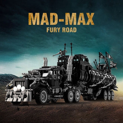 Custom MOC Same as Major Brands! MOC Modified Desert Truck High-tech War Rig Tanker Armored Vehicle MadMax Movie Collection Model Building Blocks Kits Brick Toy