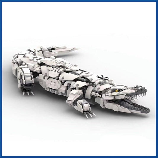 Mechanical Animal Sseries MOC Building Block Robotic Crocodile Technical Bricks DIY Assembled Model Toy Childs Holiday Gifts Jurassic Bricks