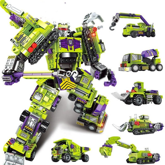 Mechanical Transformation Robot Building Bricks Creative Assembling Educational Car truck Figure Blocks Gift Toys for Children Jurassic Bricks