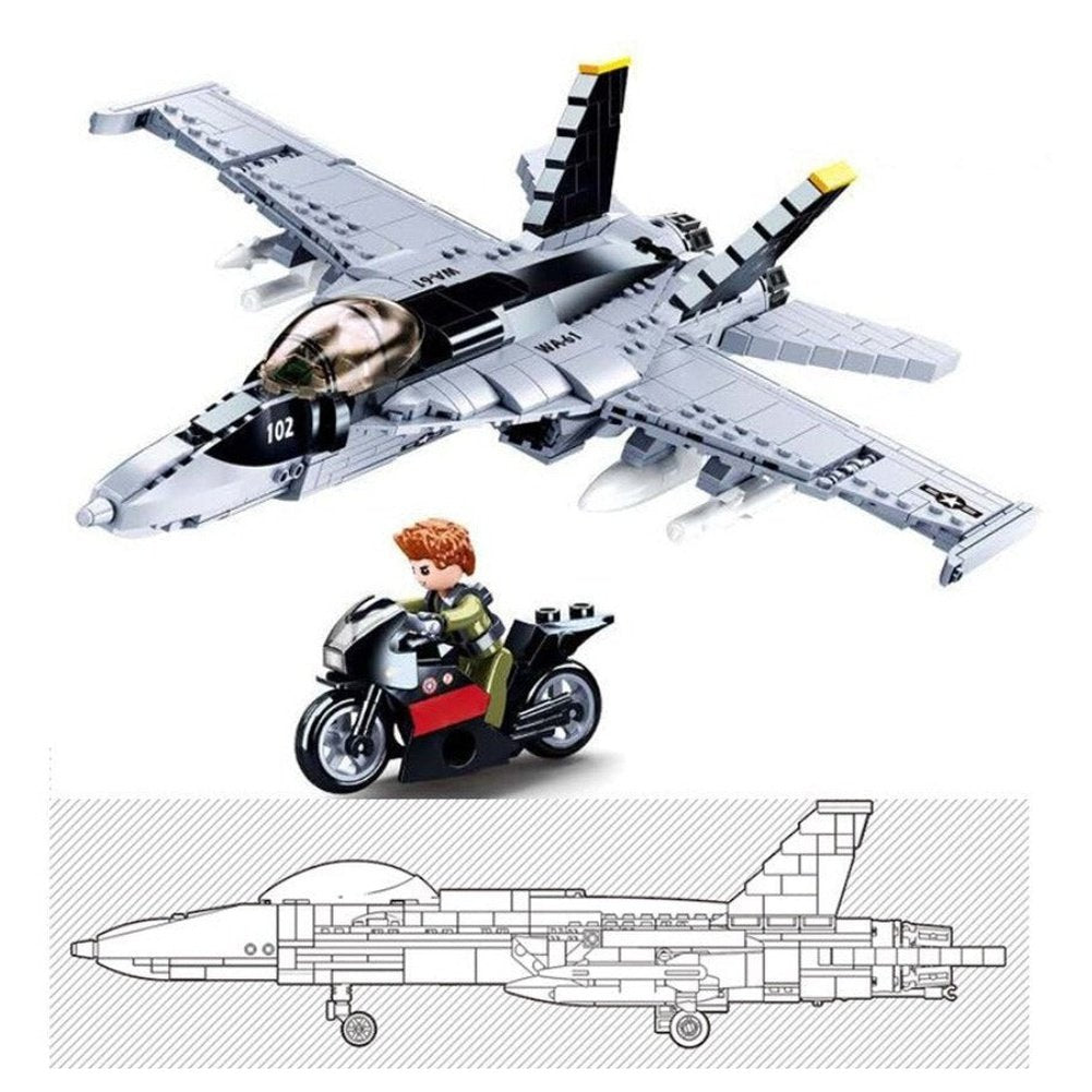 Military King of Jaeger AH-1Z VIPER Gunship Armed Helicopter Building Blocks Kit Bricks Classic Model Toys for Kids Gifts Jurassic Bricks