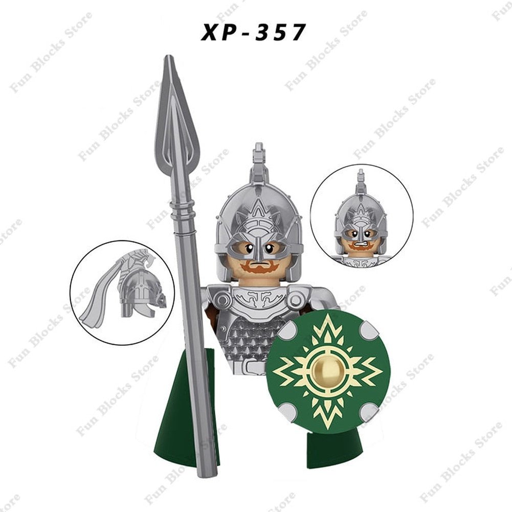 Military Minfigure Minifig Medieval Figures Building Blocks Roman Spartan Soldier Bricks Helmet Sword Accessories MOC Gifts Toys Jurassic Bricks