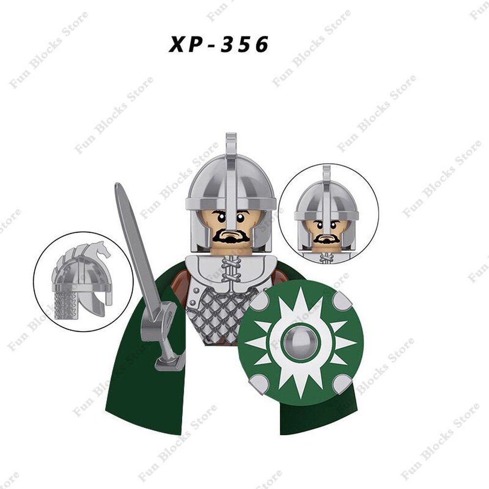 Military Minfigure Minifig Medieval Figures Building Blocks Roman Spartan Soldier Bricks Helmet Sword Accessories MOC Gifts Toys Jurassic Bricks