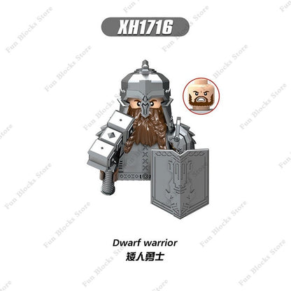 Military Minfigure Minifig Medieval Figures Building Blocks Roman Spartan Soldier Bricks Helmet Sword Accessories MOC Gifts Toys Jurassic Bricks