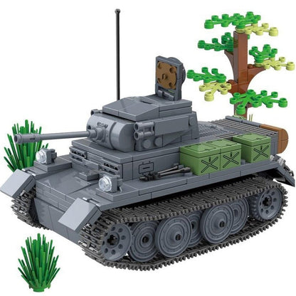 Custom MOC Same as Major Brands! Soldier WW2 Heavy Armored Vehicle Type 92 Track Battle Tank Army Weapon Building Blocks Kit Bricks Classic Model Toys Boy