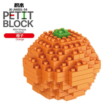 Mini Food Fast Food Fruit 3D Model Building Blocks DIY Wine Burger French Fries Hot Dog Cake Puzzle Assembly Toy Boy Girl Gift Jurassic Bricks